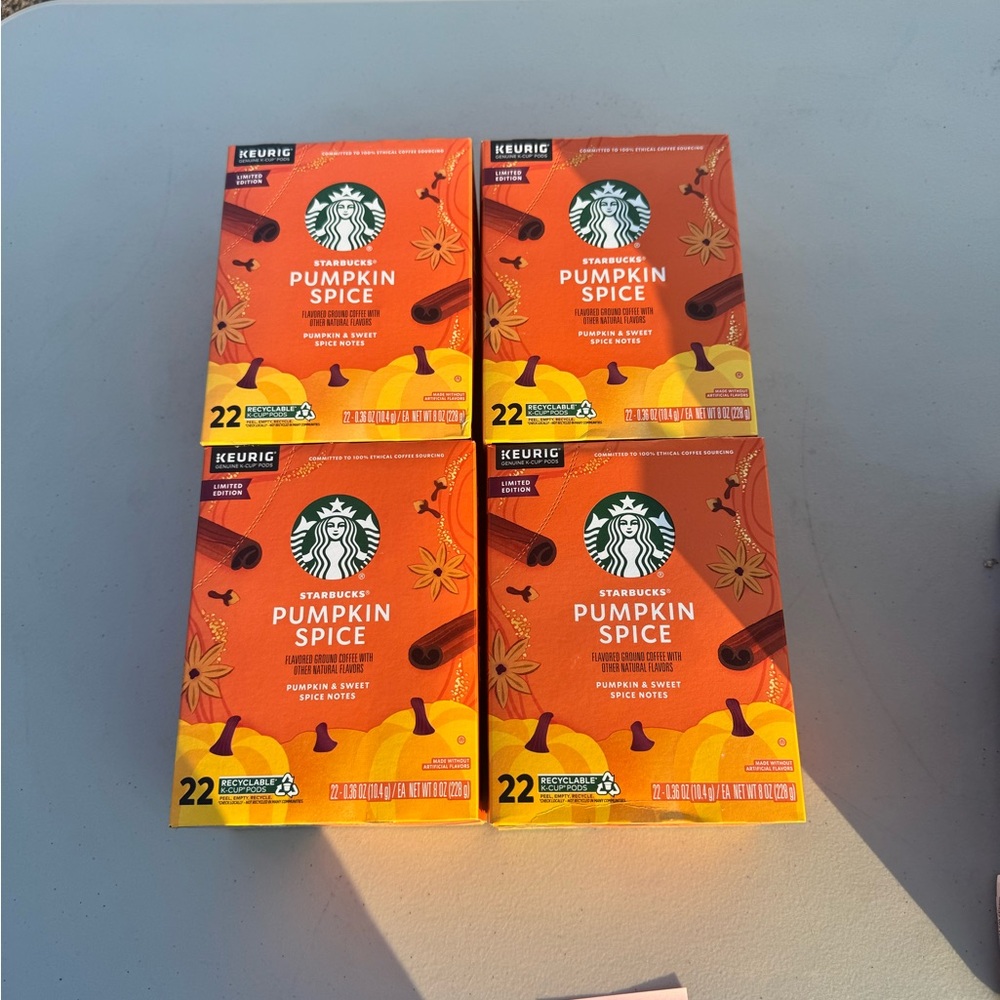 Starbucks Pumpkin Spice Limited Edition Pods - Orange and Brown